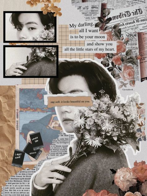 Art journal aesthetic Bts V Journal Ideas, Taehyung Journal, Taehyung Collage, Art Journal Aesthetic, Namjoon Wallpaper, V Of Bts, Bts Journal, Bts Songs, Blood Art