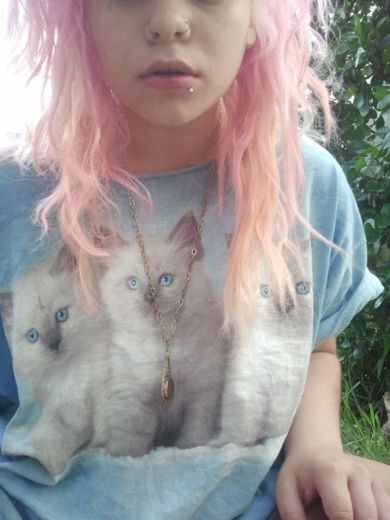 Cats! Pastel Goth, Pink Hair, A Cat, A Girl, We Heart It, Pastel, Tumblr, Hair, Pink