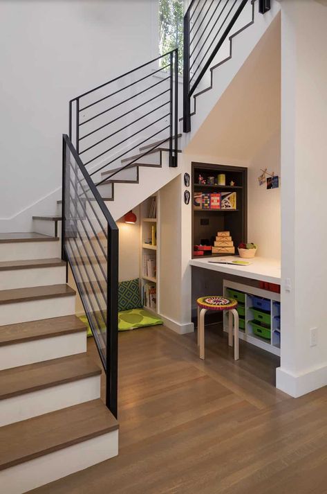 Under U Shaped Stairs Ideas, Small Nook Play Area, Play Area Under Stairs For Kids, Under The Stairs Play Area, Under Stairs Kids Play Area, Under Open Stairs Ideas, Under Stair Play Area, Under Stairs Ideas For Kids, Kids Under Stairs Play Areas