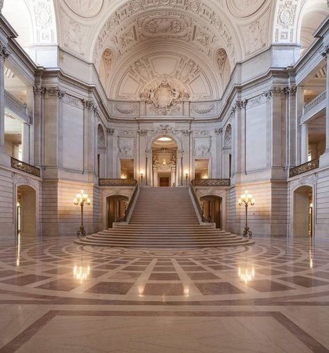 Royal Castles Interior, Barristers Ball, Royal Ballroom, Ballroom Aesthetic, Ball Inspiration, Bay Area Wedding Venues, Luxury Mansions Interior, San Francisco City Hall Wedding, Castle Aesthetic