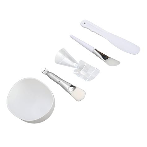 PRICES MAY VARY. SILICONE MATERIAL: The bowl and brush are made of silicone material, which is safe and environmentally friendly, and can be used with confidence. MEASURING CUP: Includes a transparent measuring cup for accurate extraction, and a spoon on the other end for easy scooping of the mask cream. INCLUDED TOOLS: DIY facial mask tool set, including mixing bowl, silicone brush, soft brush, spatula, measuring cup spoon, convenient and practical. SOFT TEXTURE: These DIY facial mask tools are Mask Bowl, Diy Facial Mask, Face Mask Brush, Mask Cream, Mixing Bowl Set, Diy Facial, Body Mask, Facial Brushes, Small Makeup Bag