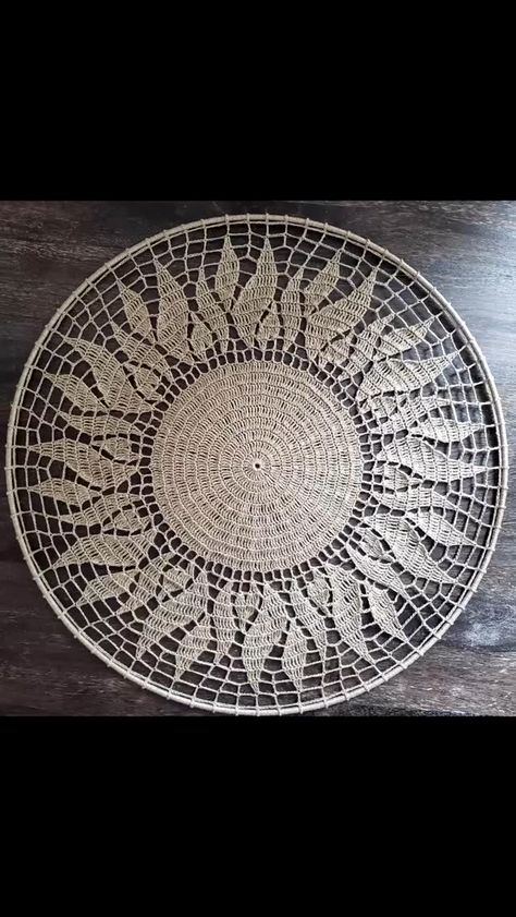 Hoop Crochet, Crochet Wall Art, Decor Crochet, Crochet Wall Hangings, Crochet Pillow, Crochet Mandala, Wall D, Wall Décor, Hydrangea