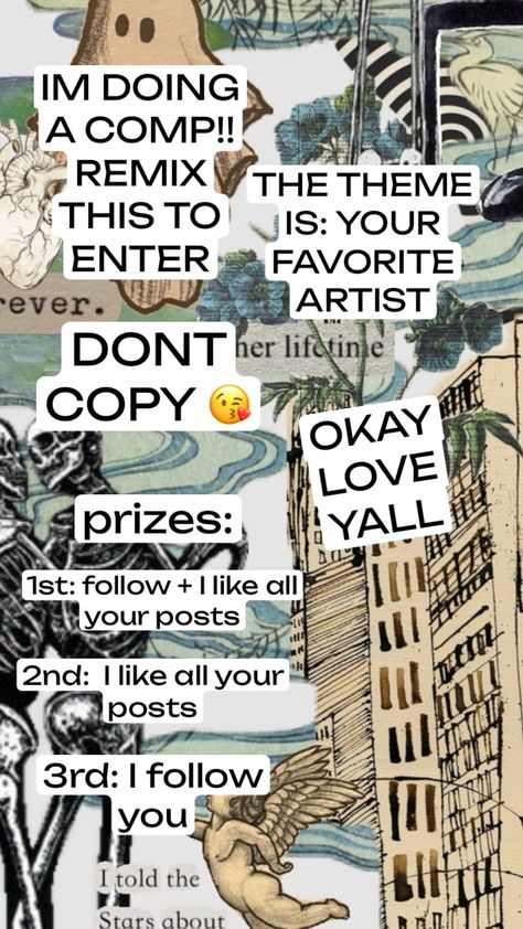 IM DOING A COMPETITION!!! DEADLINE OCTOBER 5TH #comp #competition #littlebootybigfartscomp #slay #favartists October 5, You And I