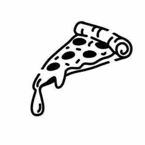 Pizza Vector Illustration, Tattoo Peito, Airbrush Ideas, Ghost Tattoos, Mobile Cartoon, Pizza Tattoo, Pizza Drawing, Pizza Vector, Tattoo Catalog