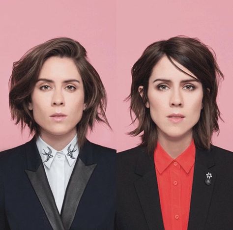 Tegan and Sara Famous Twins, Tegan And Sara, G Hair, Favorite Hairstyles, Music Is Life, Pretty Hairstyles, Hair Looks, Hair Inspo, Hair And Nails