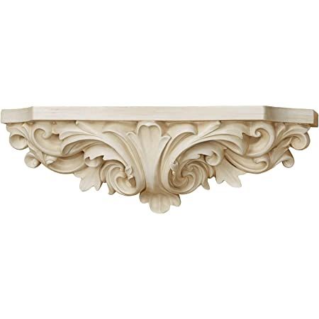 Entryway Floating Shelves, White Wall Shelf, Victorian Style Decor, Small Ornate Shelf, White Wall Shelves, Living Room Entryway, Decor For Bedroom, Living Room Shelves, Floating Wall