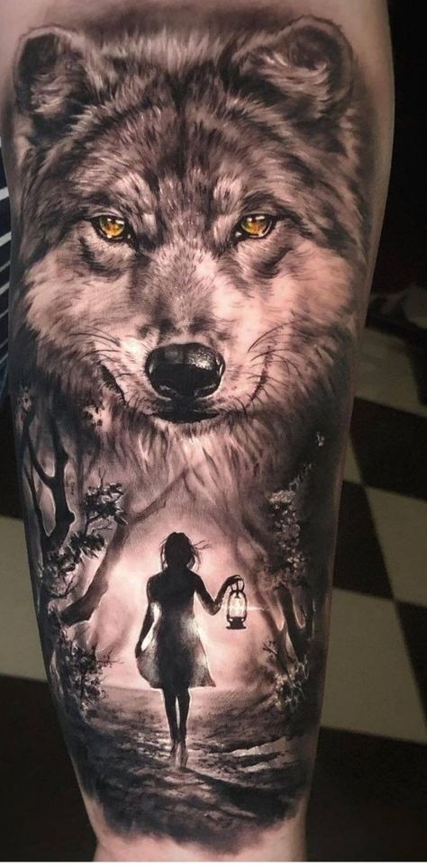 Wolf Girl Tattoos, Wolf Pack Tattoo, Wolf Tattoos For Women, Wolf Sleeve, Wolf Tattoo Sleeve, Wolf Tattoo Design, Pix Art, Top Tattoos, Wolf Tattoos