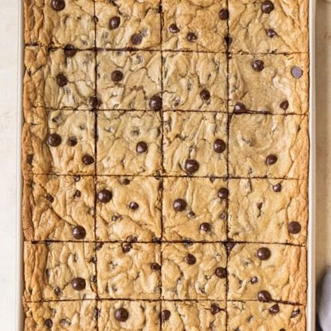 Sheet Pan Chocolate Chip Cookies - Kroll's Korner Pan Chocolate Chip Cookies, Sheet Pan Cookies, Krolls Korner, Pull Apart Garlic Bread, Homemade Green Bean Casserole, Layered Bean Dip, Chocolate Chip Mug Cake, Sweet Dessert Recipes, Pecan Pie Cookies