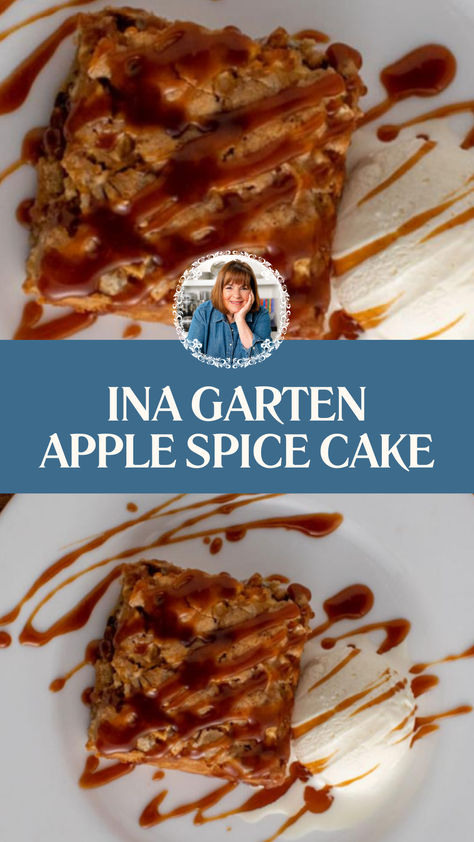 Ina Garten Apple Spice Cake Ina Garten Rum Raisin Apple Cake, Ina Garten Apple Cake, Apple Spice Cake Recipe, Spice Cake Recipe, Apple Spice Cake, Spice Cake Recipes, Ina Garten Recipes, Apple Spice, Rum Raisin