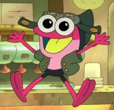 Funny Amphibia, Amphibia Screenshots, Sprig Amphibia, Michael Hampton, Cute Raccoon, Funny Frogs, Disney Shows, Amphibians, Owl House