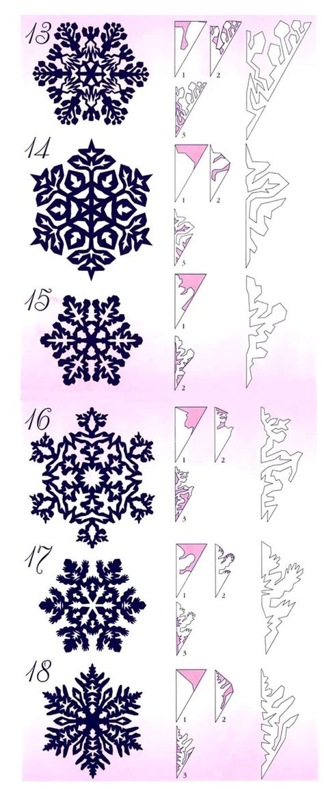 Snöflingor I Papper, Paper Snowflake Designs, Paper Snowflake Template, Paper Snowflake Patterns, How To Make Snowflakes, Snowflakes Pattern, Snowflake Template, Inexpensive Christmas Gifts, Snowflake Patterns