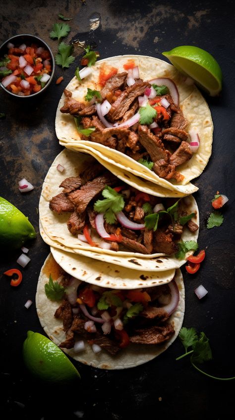 Street Style Tacos, Tacos Aesthetic, Mexican Street Tacos, Tacos At Home, Cultural Foods, Street Taco, Comfort Pasta, Carne Asada Tacos, Mexican Street Food