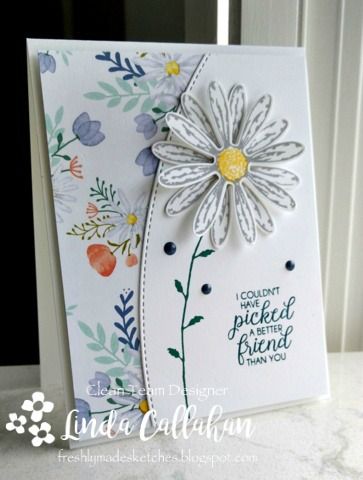 Flowers Bouquet Ideas, Upsy Daisy, Birthday Flowers Bouquet, Sunflower Cards, Daisy Cards, Bouquet Ideas, Creative Corner, Su Cards, Stamping Up Cards