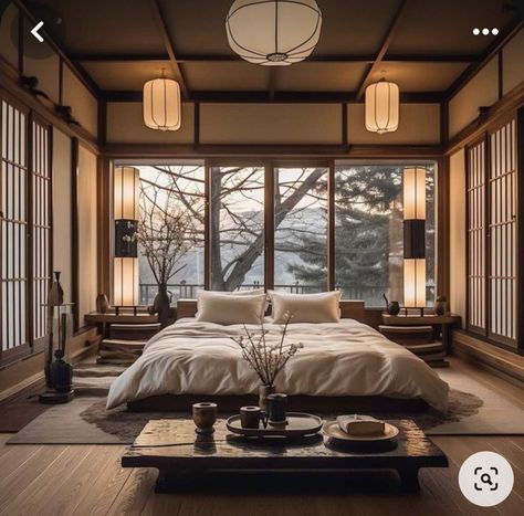 Korean Bedroom Interior, Korean Interior Design, Japanese Bedroom Design, Korean Bedroom, Bloxburg Interior, Zen Living, Asian House, Japanese Bedroom, Sims Inspiration