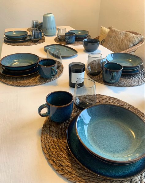 Ikea Kitchen Dishes, Gladelig Ikea Table Setting, Ikea Dinner Set, Ikea Plates Dinnerware Sets, Ikea Dishes Set, Table Ware Set, Blue Dishes Table Setting, Ikea Tableware, Ikea Table Setting