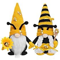 Spring Gnomes, Easter Cartoons, Bee Gnome, Elf Gnome, Bee Decor, Mr And Mrs, The Elf, Honey Bee, Easter Decorations