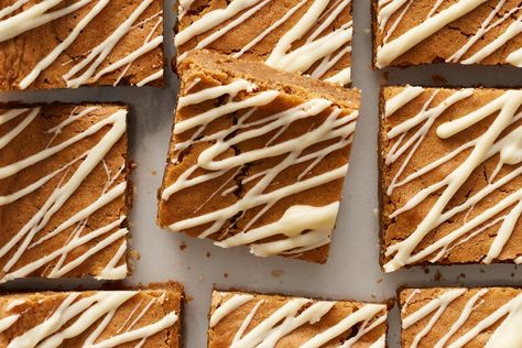 Gingerbread Blondies  Recipe - NYT Cooking Melissa Clark, Blondies Recipe, Nyt Cooking, Cooking Guide, Chocolate Drizzle, Toasted Walnuts, Brown Butter, Holiday Cookies, Everyday Food