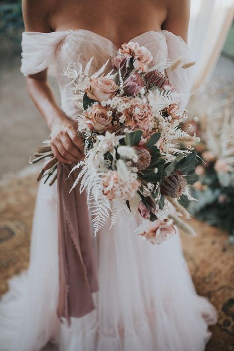 Blush Wedding Theme, Being Engaged, Bouquets Ideas, Off The Shoulder Wedding Dress, Berta Wedding Dress, Shoulder Wedding Dress, Blush Wedding Dress, Blush Bouquet, Boho Bouquet