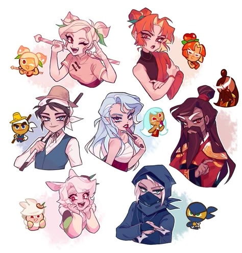 Cookie Run Characters All, Cookie Run Kingdom, Cookie Games, 캐릭터 드로잉, Cute Kawaii Drawings, Cute Cookies, Cookie Run, 영감을 주는 캐릭터, Cute Characters