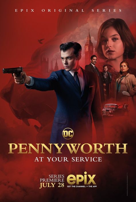 Pennyworth TV Series Poster Jack Bannon, Juan Diego Botto, Ben Aldridge, Alfred Pennyworth, School Tv, Thomas Wayne, Full Mon, Rachel Nichols, Paloma Faith