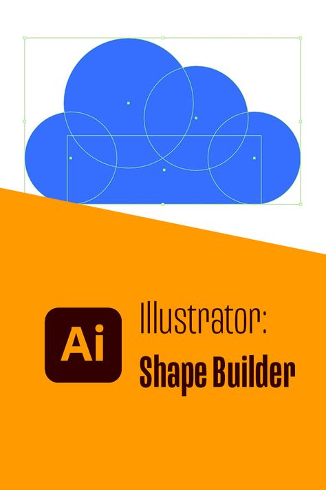 Illustrator Tutorial: Shape Builder Tool Adobe Illustrator Shapes, Perspective Tool Illustrator, Shape Builder Tool Illustrator, Illustrator Shapes, Pen Tool Illustrator Practice, How To Add Texture In Illustrator, Vector Illustration Tutorial, Adobe Illustrator Practice Exercises, Illustrator Ideas