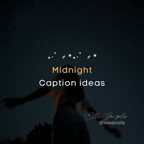 Midnight caption ideas >>> swipe #igcaptions #igcarousel #instagramcaptions #midnightcaption #captionideas #instagramtips #igtips #moodofelle Caption Ideas, Ig Captions, Instagram Tips, Instagram Captions