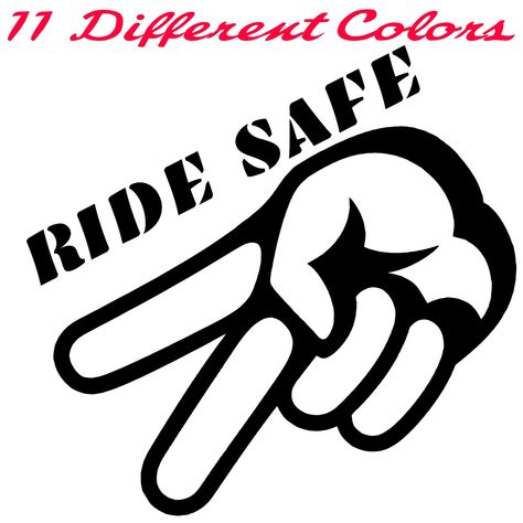 Biker Decals, Safe Quotes, Women Motorcycle Quotes, 2 Fingers, Motorcycle Drawing, Bike Stickers, Motorcycle Stickers, Motorcycle Women, Riding Motorcycle