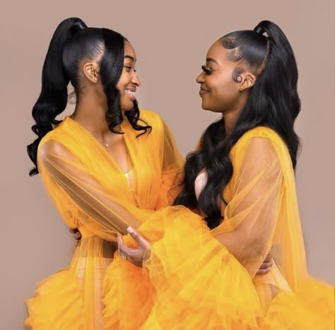 Formal Mommy And Me Photos, Birthday Photoshoot Ideas Friends, Ponytail Photoshoot Ideas, Sister Photoshoot Black Women, Black Cousins Photo Shoot, Sister Photo Shoot, Sister Photoshoot Poses Photo Ideas, Mum And Daughter Photoshoot, Sister Photo Shoots Black