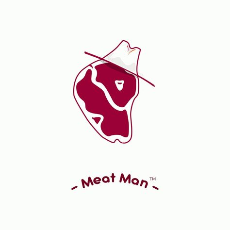 Meat Logo Design Ideas, Beef Logo Design, Meat Design Graphics, Meat Market Logo, Meat Logo Design, Meat Company Logo, Meat Typography, Steak Logo, Meat Bar