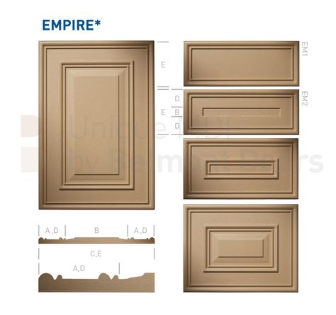 EMPIRE* Collection (Classic Kitchen Cabinet Door Style MDF Set) - MDF Kitchen Cabinet Doors and Drawers by Belmont Doors Types Of Cabinet Door Styles, Cabinet Door Styles Kitchen, Types Of Cabinet Doors, Mdf Kitchen, Mdf Cabinet Doors, Panel Kitchen Cabinets, Classic Kitchen Cabinets, Raised Panel Cabinet Doors, Raised Panel Cabinet