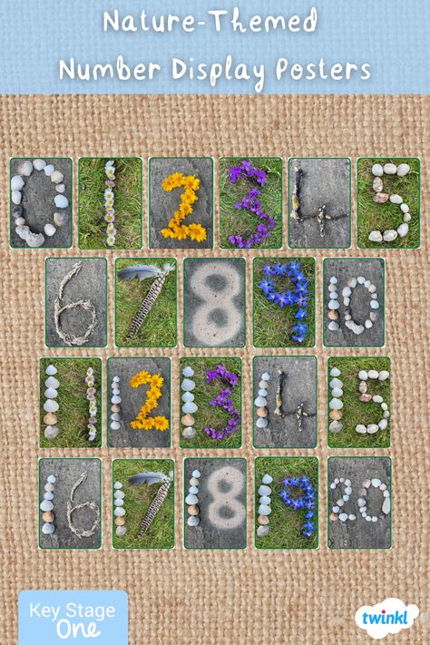 Nature Numbers Printable, Nature Themed Classroom Preschool, Eylf Programming, Classroom Table Numbers, Butterfly Classroom, Butterflies Classroom, Nature Preschool, Odd And Even Numbers, Nursery Rhymes Activities