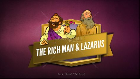 Luke 16 Lazarus and the Rich Man Kids Bible Story Lazarus And The Rich Man, The Rich Man And Lazarus, Rich Man And Lazarus, Sunday School Crossword, Naomi Bible, Sunday School Stories, Kids Church Activities, Sunday School Projects, Sunday School Curriculum