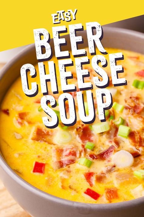 Beer Cheese Soup (Low Carb) - Keto Pots Keto Beer, Easy Beer Cheese Soup, Beer Cheese Soup Recipes, Low Carb Beer, Soup Low Carb, Beer Cheese Soup, Keto Chicken Soup, Beer Cheese Soups, Best Keto Meals