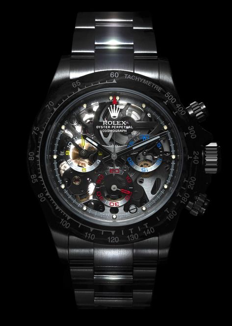 The World’s First Skeleton-Dial Rolex Daytona Was Made for a Formula 1 Champion | Maxim Gentleman Watch, Rolex Watches For Men, Skeleton Watches, Dream Watches, Expensive Watches, Best Watches For Men, Rolex Watch, Watches Unique, Stylish Watches