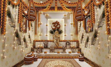 A twist in your conventional flower Krishna Janmashtami jhula decoration idea Janmashtami Celebration, Mandir Decoration, Romantic Birthday Gifts, Ganpati Decoration At Home, Janmashtami Decoration, Ganapati Decoration, Drawing Room Decor, Diy Diwali Decorations, Pooja Room Door Design