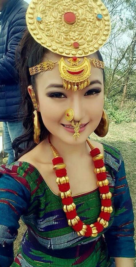 Limbu❤️ Limbu Dress, Limbu Culture, Nepalese Jewelry, 480x800 Wallpaper, Nepal Jewelry, Nepali Jewelry, Nepal Culture, Travel Nepal, Nepal Travel