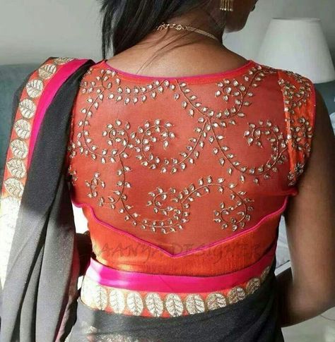 27 Latest Saree Blouse Designs collection for 2023 - K4 Fashion Black Work Blouse, Latest Blouse Designs, Netted Blouse Designs, Best Blouse Designs, Blouse Back Neck Designs, Blouse Design Images, New Blouse Designs, Sari Blouse Designs, Blouse Designs Indian