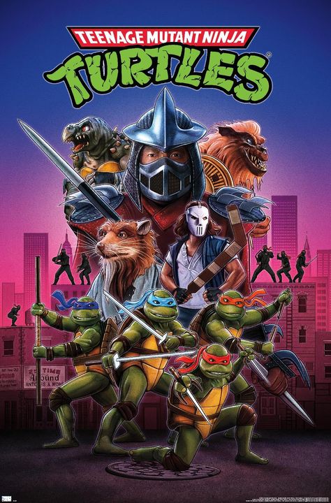 PRICES MAY VARY. This Trends Teenage Mutant Ninja Turtles (1990) - One Sheet Wall Poster uses high-resolution artwork and is printed on PhotoArt Gloss Poster Paper which enhances colors with a high-quality look and feel High-quality art print is ready-to-frame or can be hung on the wall using poster mounts, clips, pushpins, or thumb tacks Made in the USA and Officially Licensed Easily decorate any space to create the perfect decor for a party, bedroom, bathroom, kids room, living room, office, d