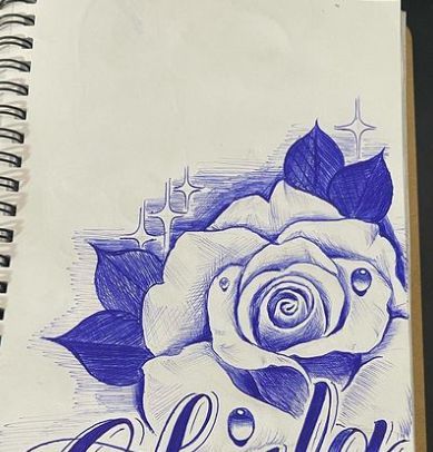 Rose Flower Sketch, Memorial Tattoo Quotes, Drawing Scenery, Tattoo Outline Drawing, Chicano Drawings, Memorial Tattoo, Flower Sketches, Roses Drawing, Chicano Art