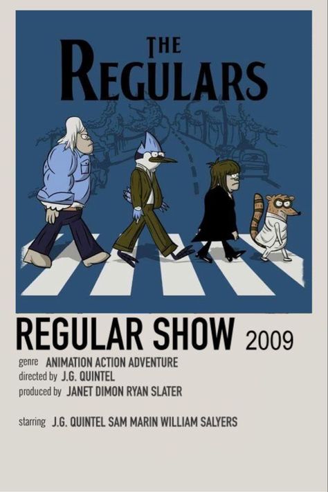 Regular Show Poster, Matt Hatter, Regular Show, Polaroid Poster, Minimalist Poster, Action Adventure, Series Movies, Movies Showing, Cinematography