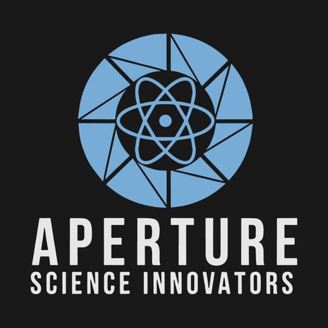 Aperture Science Aperture Science Logo, Aperture Science Aesthetic, Cyberpunk Branding, Science Laboratory Design, Science Humor Biology, Nerdy Wallpaper, Aperture Laboratories, Elementary Science Experiments, Science Tattoo