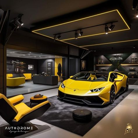 Mclaren Garage, Men Interior Design, Car Detailer, Car Showroom Design, Backyard Garage, Garage Design Interior, Luxury Car Garage, Garage Studio, Chalet Design