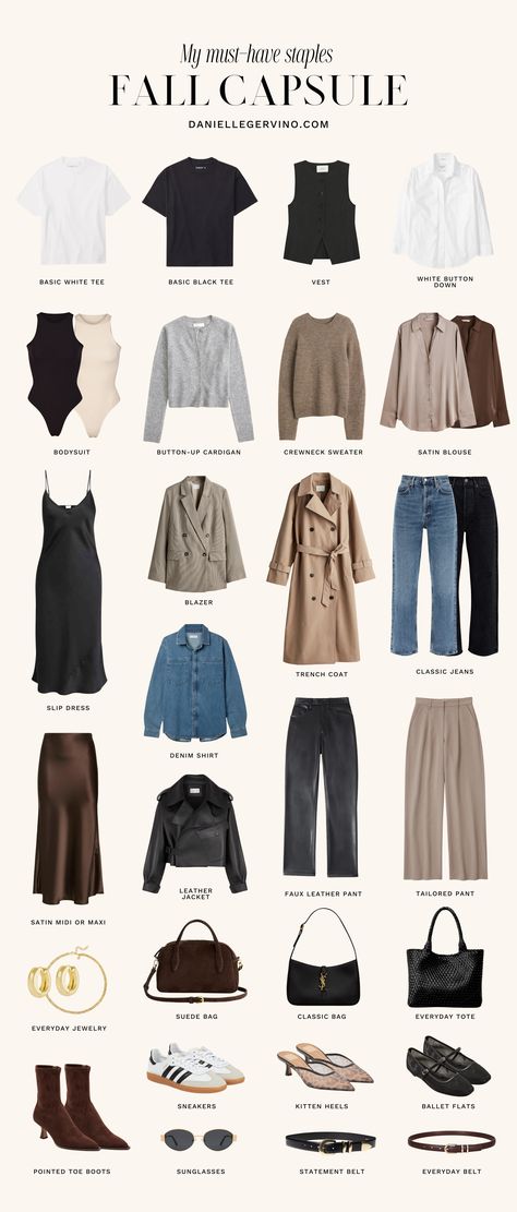 I'm sharing my Fall wardrobe staples for 2024 that I'll be wearing on repeat all season. fall capsule wardrobe, fall outfit, fall outfits, fall style, fall fashion, fall 2024, fall outfits 2024, fall look, fall outfit inspo, fall outfit inspiration, fall wardrobe essentials, fall wardrobe essential, fall wardrobe basics, fall basics, fall essentials, fall closet basic, fall closet basics, fall closet essential, fall closet essentials, staple jeans, staple denim, fall jeans, leopard print All Year Basic Capsule Wardrobe, Autumn Closet Essentials, Basics For Fall Wardrobe, Clothing Style Guide, Fall Winter 2024 Capsule Wardrobe, Creating A New Wardrobe Style, Fall Effortless Outfits, Fall Fashion Old Money, Shein Outfit Idea For Winter