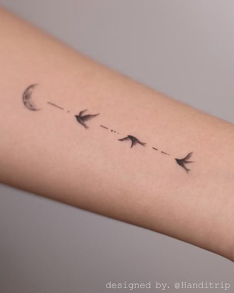 Simple Bird Tattoo, Small Bird Tattoos, Little Bird Tattoos, Tiny Bird Tattoos, Bird Tattoo Meaning, Bird Tattoos For Women, Vogel Tattoo, Bird Tattoo Wrist, Our Mindful Life