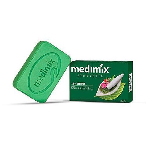 Medimix Ayurvedic Bathing Bar Soap India Pack of 8 Bars 75 Gram Each #Medimix Ayurvedic Soap, Prickly Heat, Product Ads, Acne Soap, Heat Rash, Pure Coconut Oil, Body Acne, How To Get Rid Of Pimples, Skin Redness