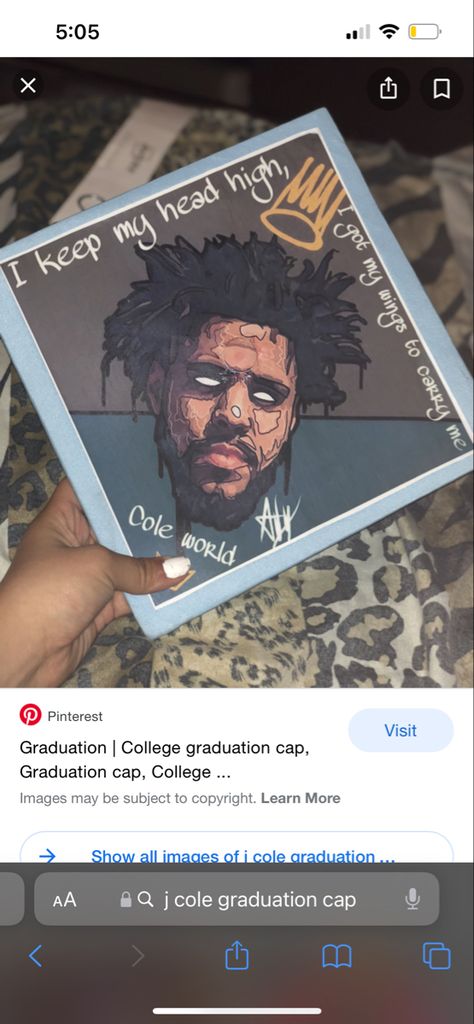 Lauryn Hill Graduation Cap, J Cole Cap Decoration, Graduation Cap Designs J Cole, Brent Faiyaz Graduation Cap, J Cole Grad Cap, Kendrick Lamar Graduation Cap, J Cole Graduation Cap Ideas, J Cole Graduation Cap, Waves Lyrics