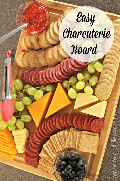 Make inexpensive and easy Charcuterie Boards for any gathering or celebration. Dips For Charcuterie Board Ideas, Easy Fruit And Cheese Charcuterie Board, Themed Charcuterie Board Party Ideas, Charcuterie Board Arrangement, Easy Snack Board, Fruit Cheese Charcuterie Board, Make Ahead Charcuterie Board, Simple Charcuterie Board For Beginners, Easy Meat And Cheese Board