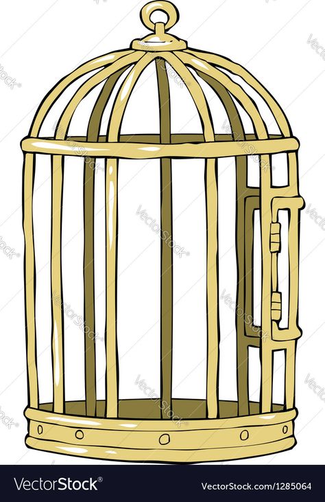 Bird Cage Drawing Sketches, Bird Cage Drawing, Cage Illustration, Cage Drawing, Pro Create, Story Planning, Painting Competition, Bird Cages, Colouring Book