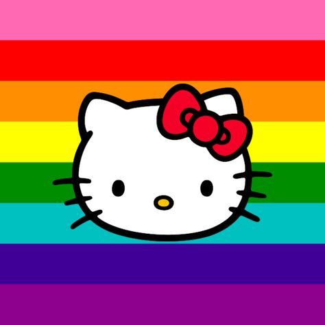 Queer Pride Flag, Gilbert Baker, Lgbt Flag, Flag Icon, Hello Kitty Collection, Pride Flag, Pride Shirts, Pride Flags, Cute Pink