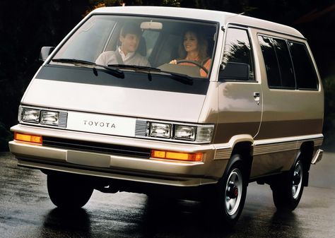 1987 Toyota Van Chrysler Van, Toyota Camper, Classic Toyota, Old Van, Mini Vans, Toyota Paseo, Toyota Van, Car Toyota, Toyota Echo